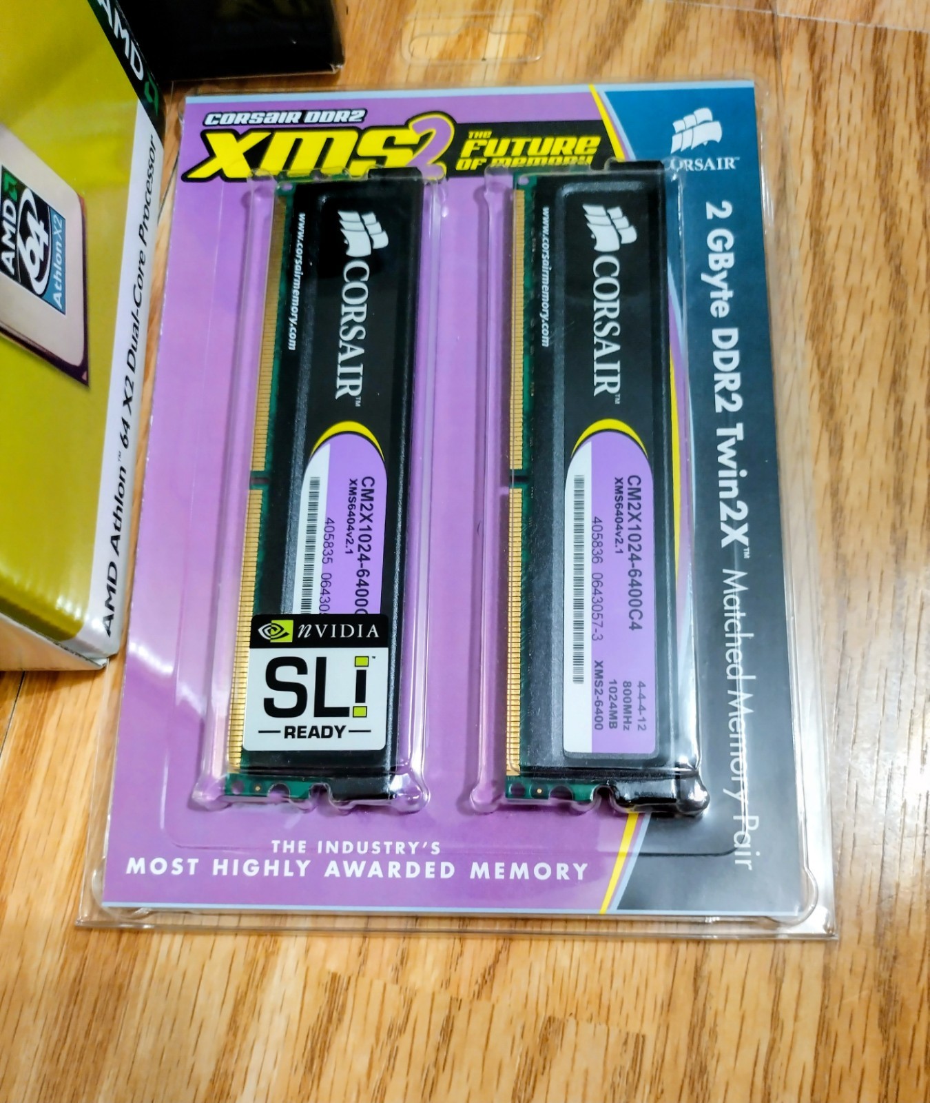 Computer Parts Bundle, AMD Processor, Corsair DDR2, DVD Ram (All New In Boxes)
