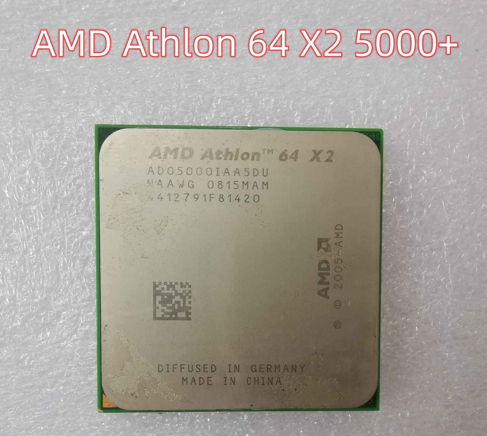 AMD Athlon 64 X2 5000+CPU 1000 MHz 2.6 GHz Socket AM2 100% Work Processors