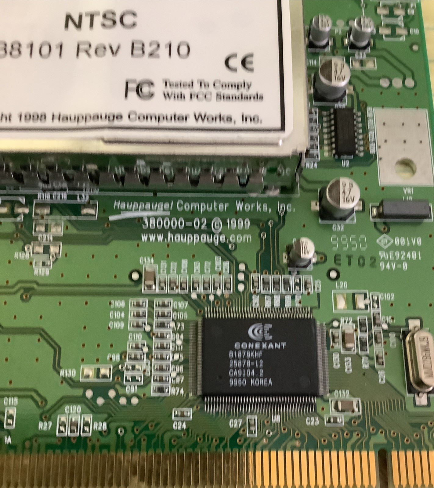 WinTV TV Tuner NTSC 38101 Rev B210 Computer Woks,Inc