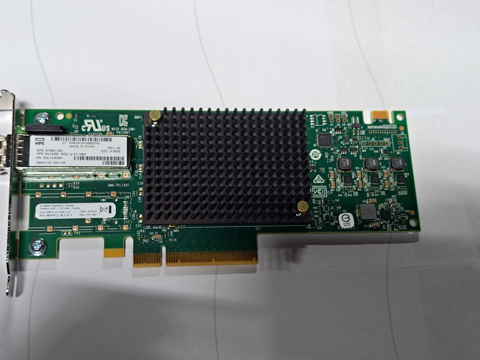 HPE Q0L13A SN1200E 16b 1Port Fibre Channel HBA 870001-001 Q0L13-63001