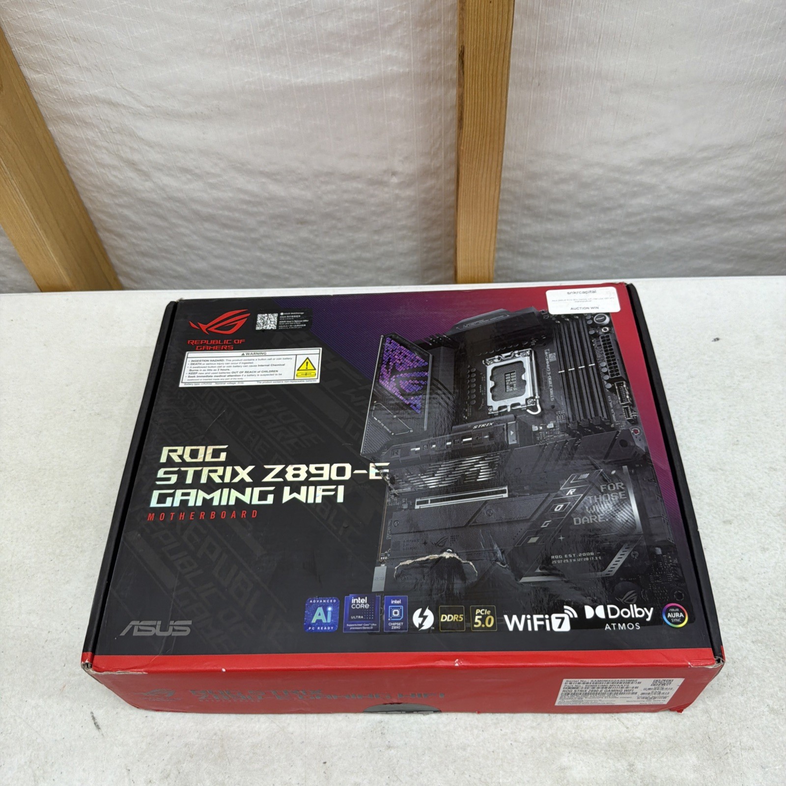 ASUS ROG STRIX Z890-E GAMING WIFI Intel® Z890 LGA 1851 ATX motherboard