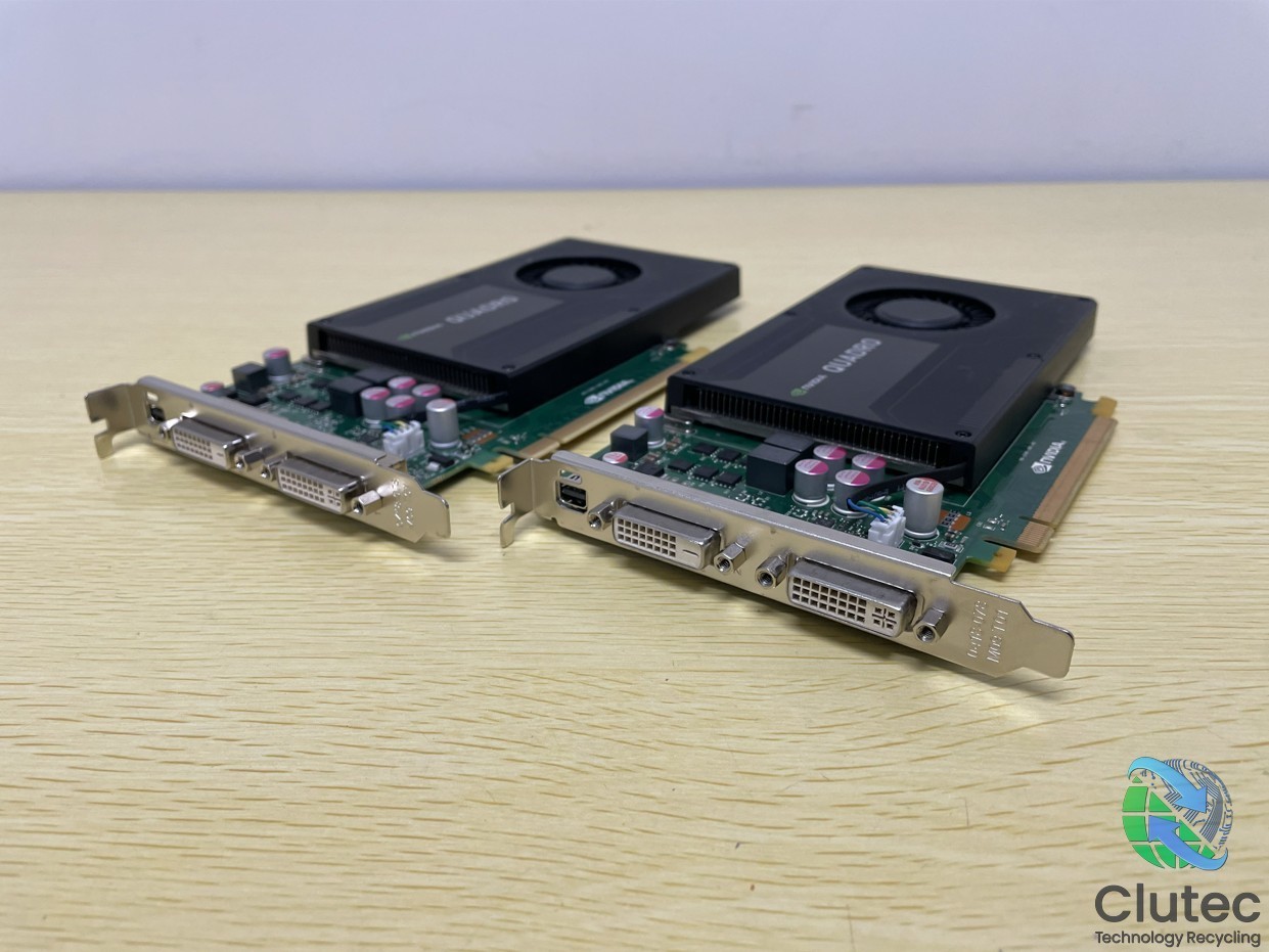 LOT OF 2 – NVIDIA Quadro K2000D PCI-E Dual DVI/Mini DisplayPort Graphic Card