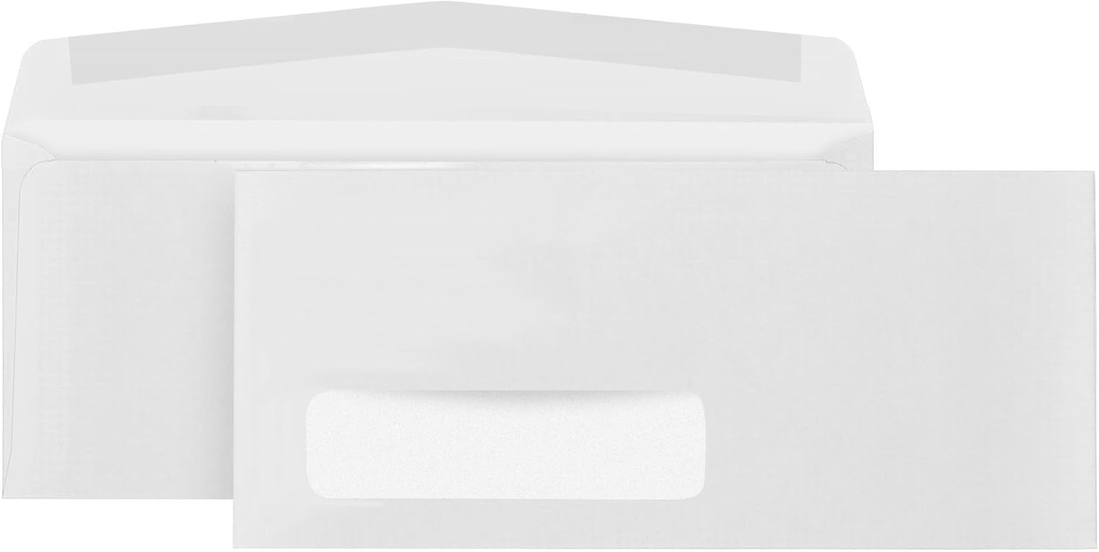 500#10 Left Window Envelopes – Thick Gummed Seal – Single Window Envelopes for Q