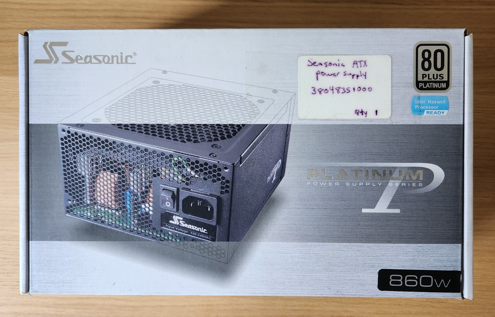 Seasonic Platinum Power Supply 860 W SS-860XP2 Active PFC F3