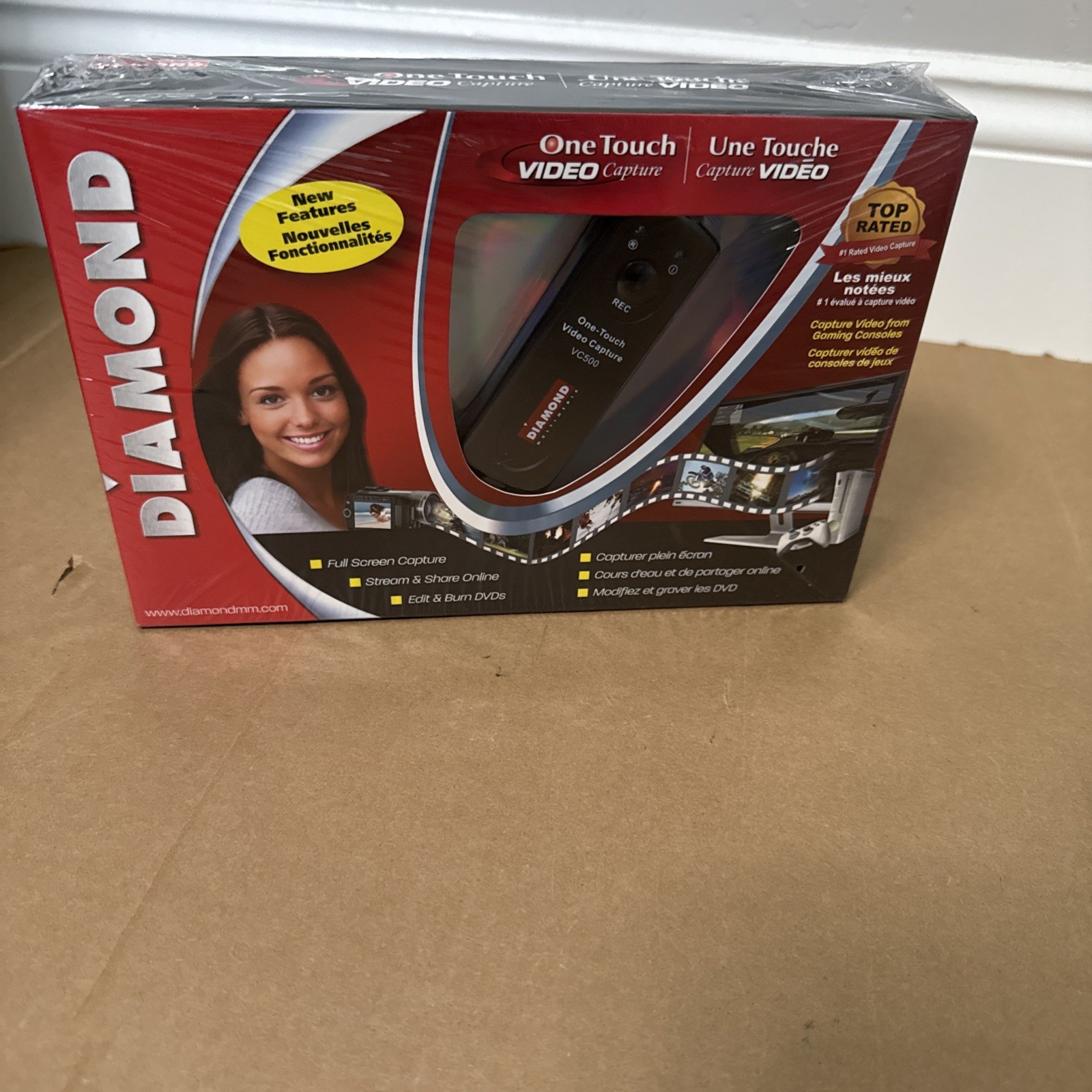 Diamond VHS to DVD One Touch Video Capture Device USB VC500 NEW FACTORY SEALED