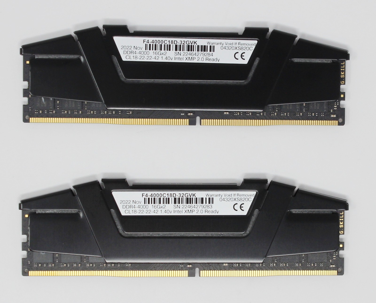 G.Skill RipJaws V 32GB (2x16GB) F4-4000C18D-32GVK DDR4-4000 RAM (#24433)