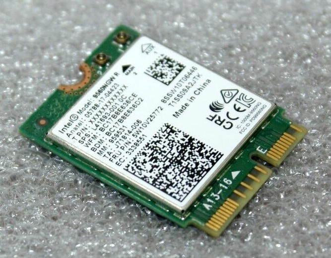 Lot of 15 Wireless AC 9560 Intel 9560NGW R 802.11ac NGFF 2.4G/5G WiFi cards
