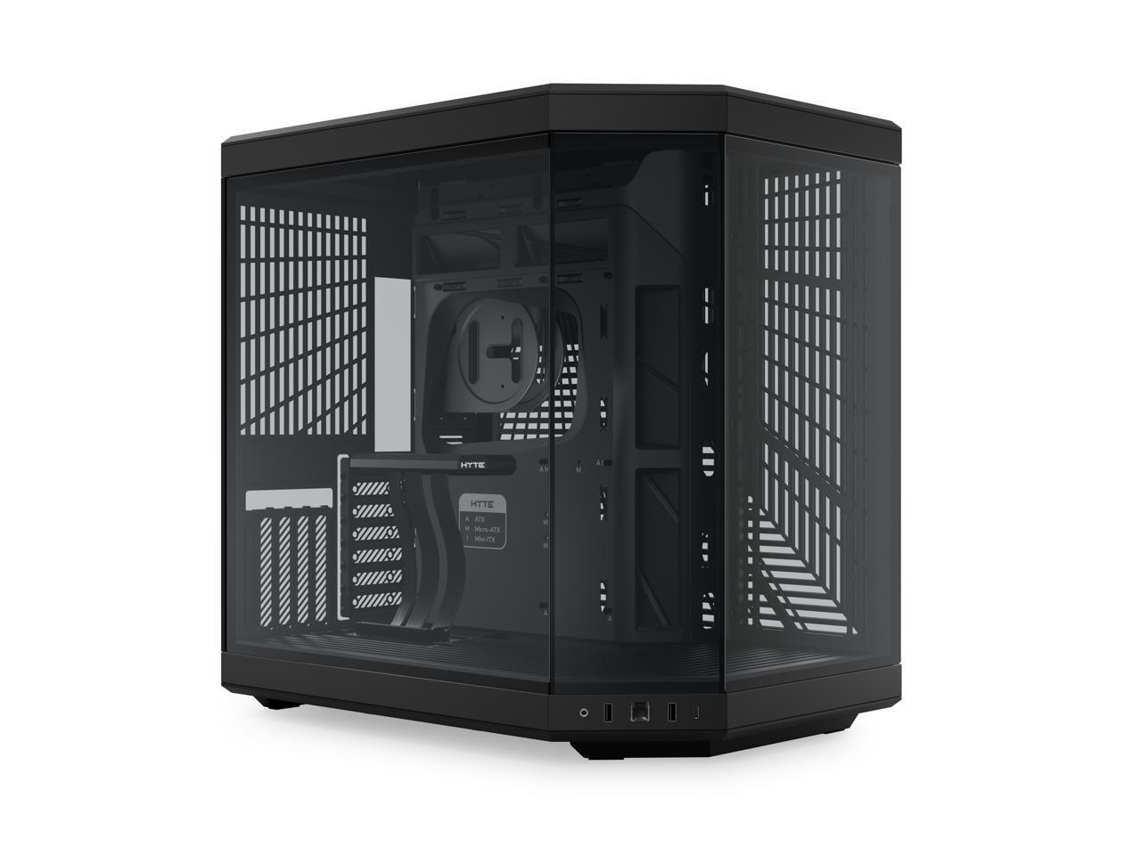 HYTE Y70 CS-HYTE-Y70-B Dual Chamber Mid-Tower ATX Case with PCIe 4.0 Express Ris