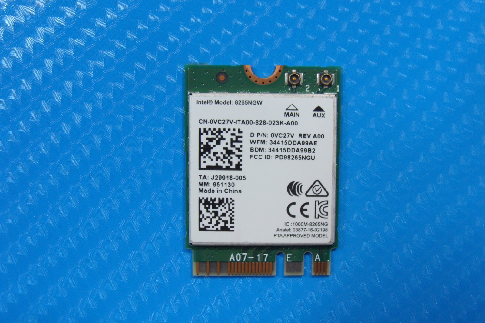 Dell Latitude 7480 14″ Wireless WiFi Card 8265NGW VC27V