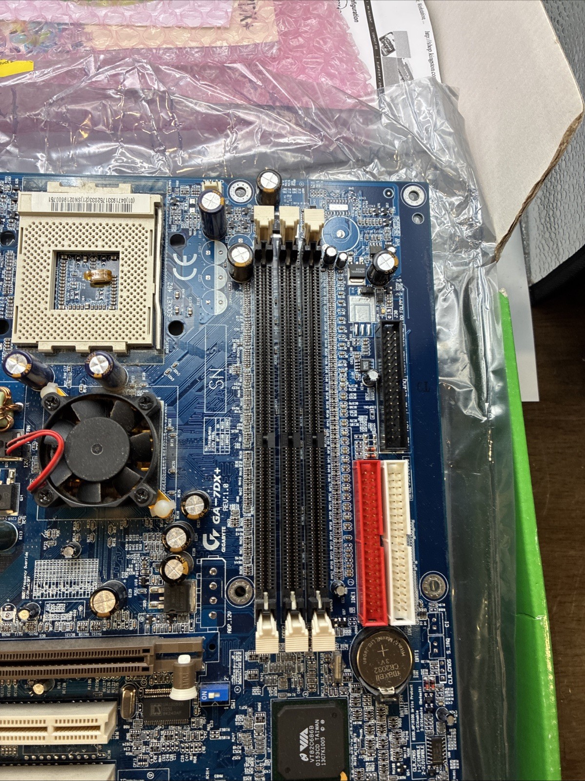 Gigabyte GA-7DX+ 462/A Socket AMD 761 AGP Motherboard With I/O Shield