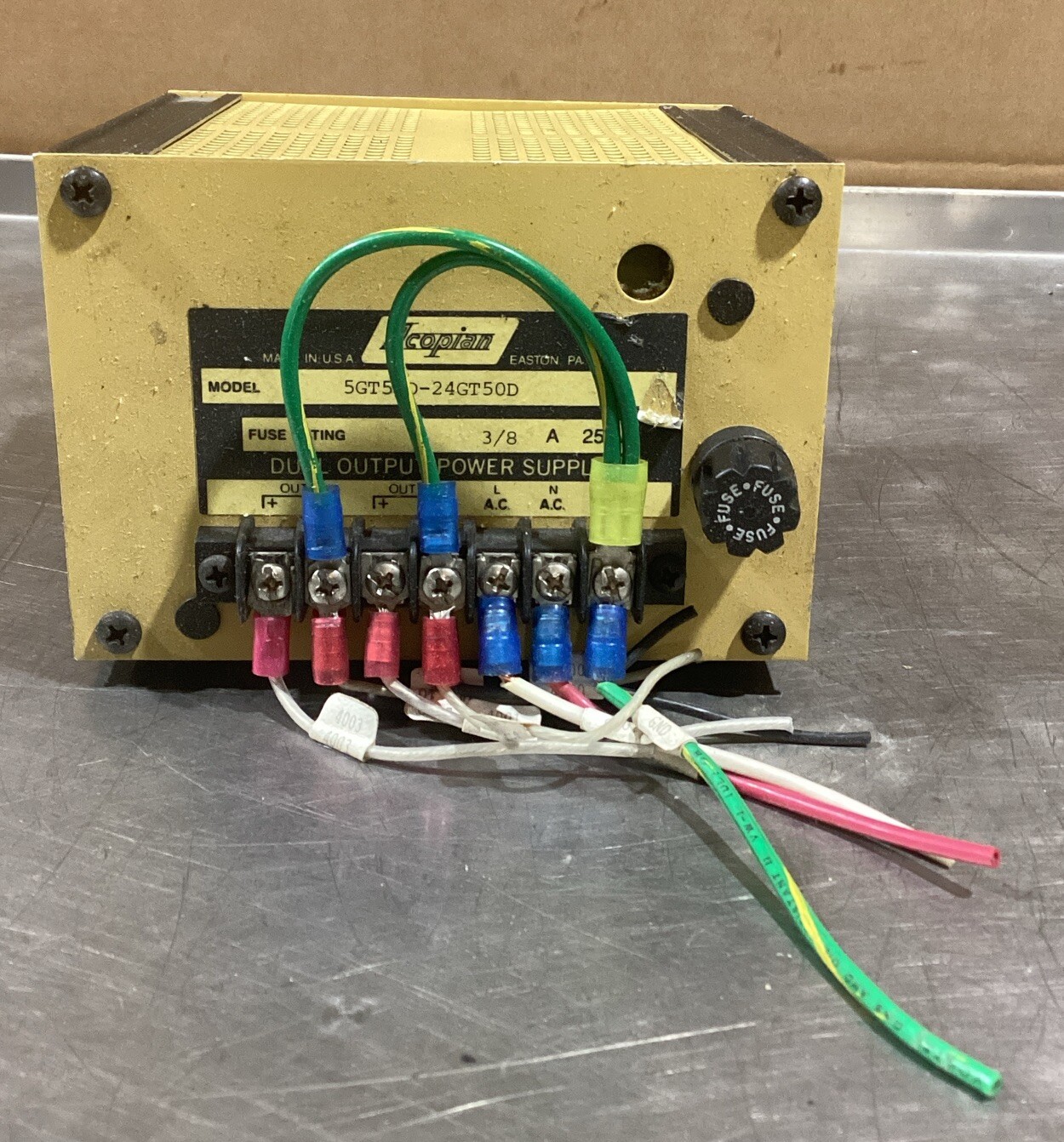 ACOPIAN 5GT50D-24GT50D POWER SUPPLY 250V