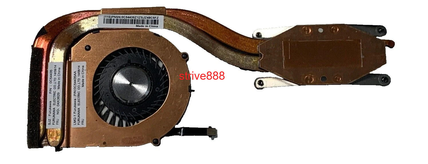 0C54435 04X3829 For Lenovo Thinkpad X1 Carbon 3rd Gen CPU Heatsink Fan Assembly