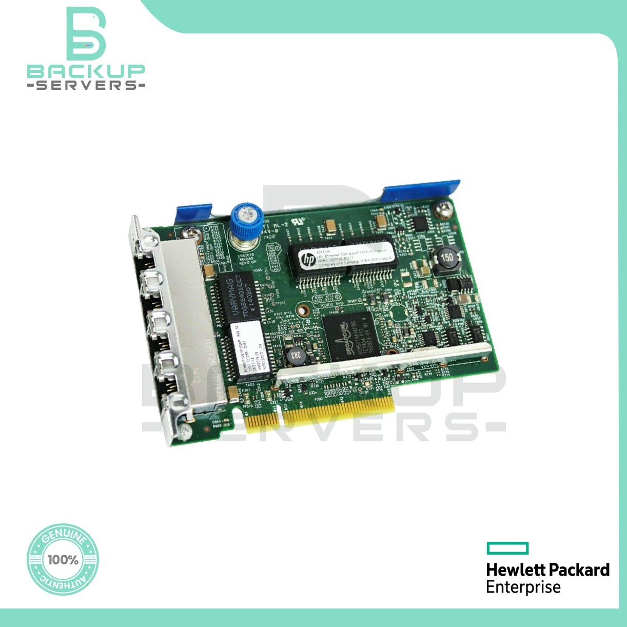 684208-B21 HP 331FLR 4-Port 1Gbps PCI-Express RJ-45 Network Adapter 629133-001