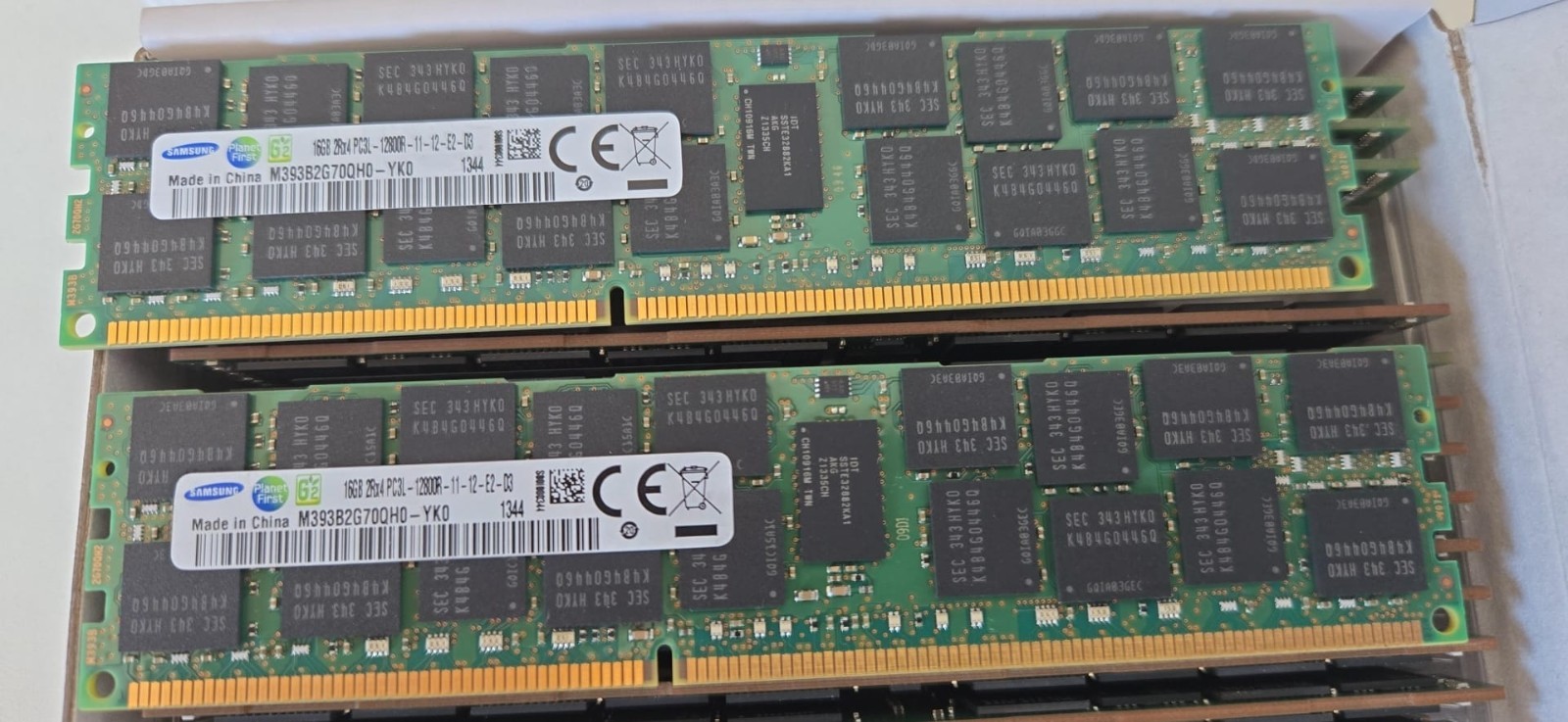 16x Samsung M393B2G70BH0-YK0 16GB PC3L-12800R 2Rx4 Server REG ECC Memory