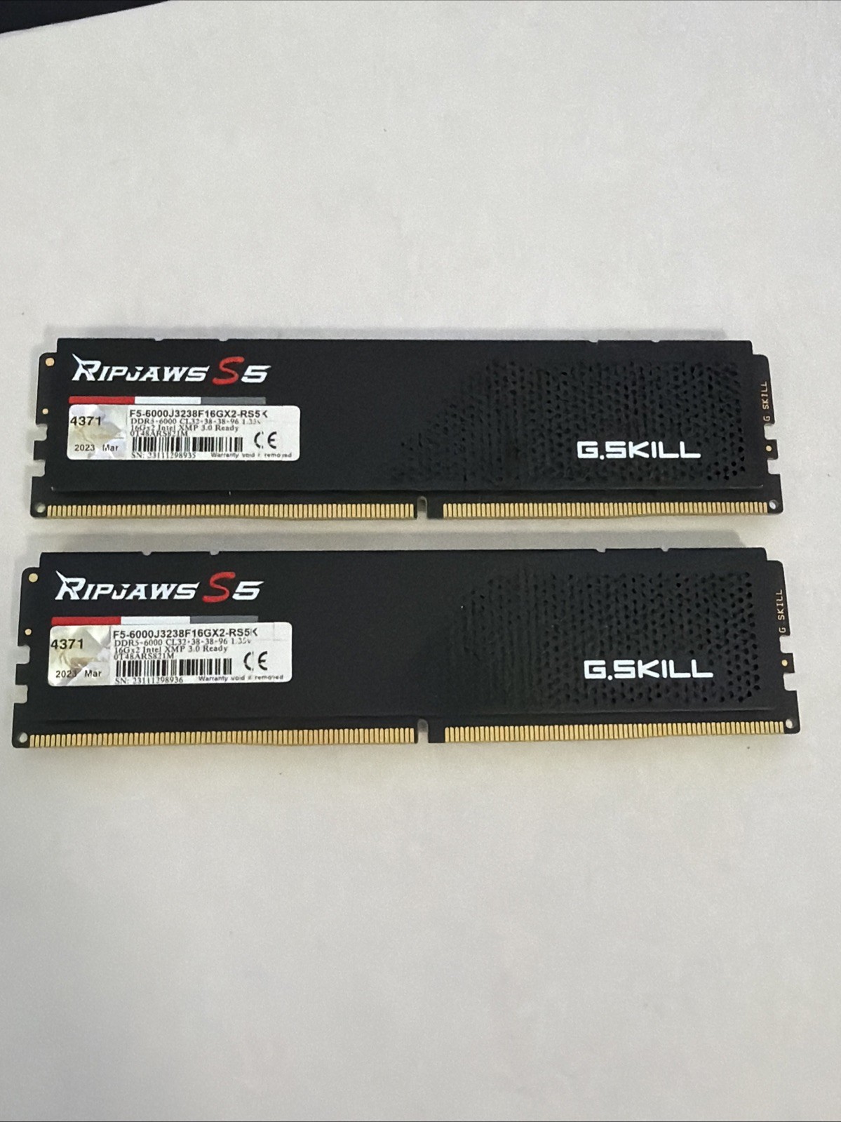 G. SKILL Ripjaws S5 32GB (2 x 16GB) Memory Kit (F5-6000J3636F16GX2-RS5K)