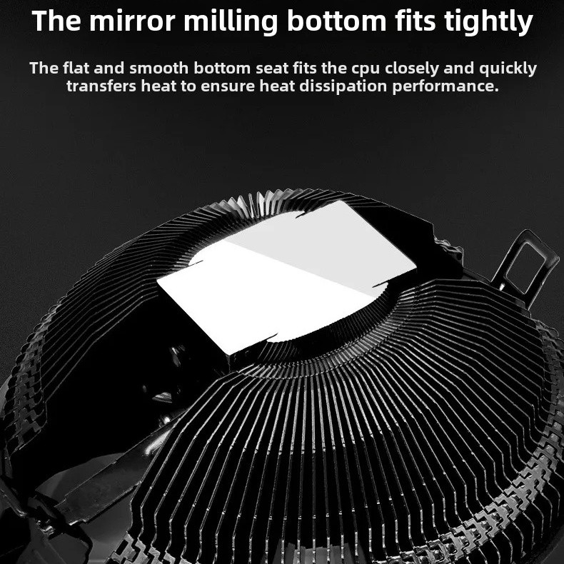 COOLMOON Down Pressure CPU Cooler 3 Pin RGB Air Cooling Fan Heatsink Intel AMD