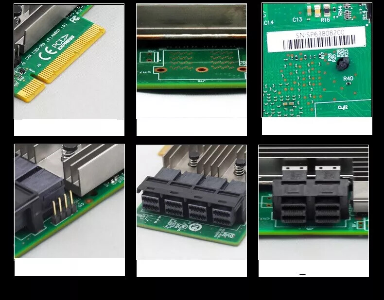 Broadcom LSI 9305-24i 24 Ports PCI-E 3.0 12Gbps Controller Card Host Bus Adapter