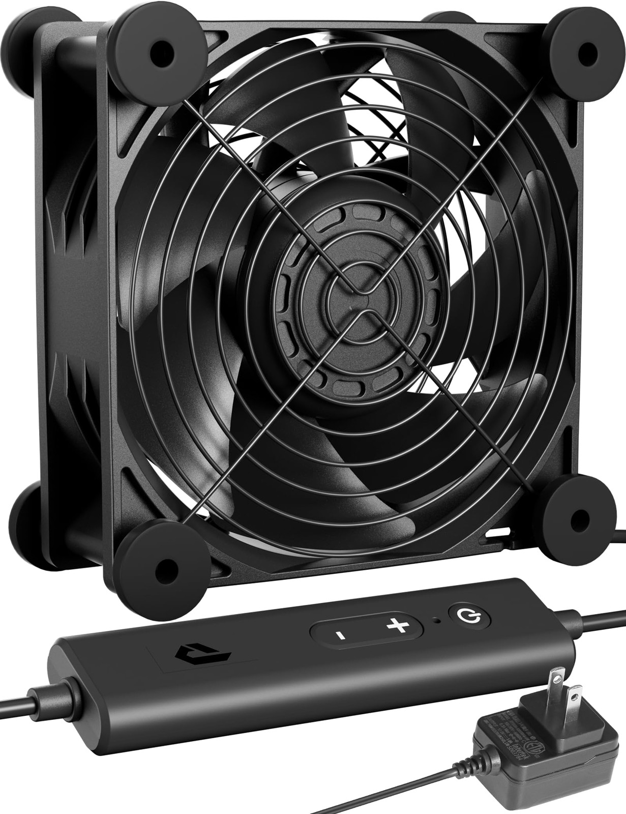 12V 120mm Muffin Fan, 5-Speed Adjustable – Dual Ball Bearing, 60000H Lifespan…