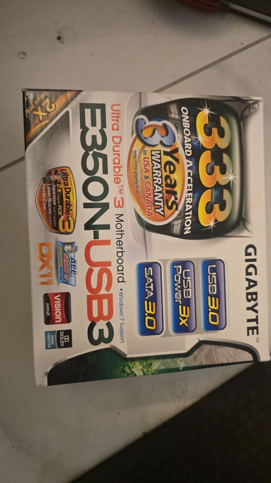 Gigabyte GA-E350N-USB3 Mini-ITX Motherboard