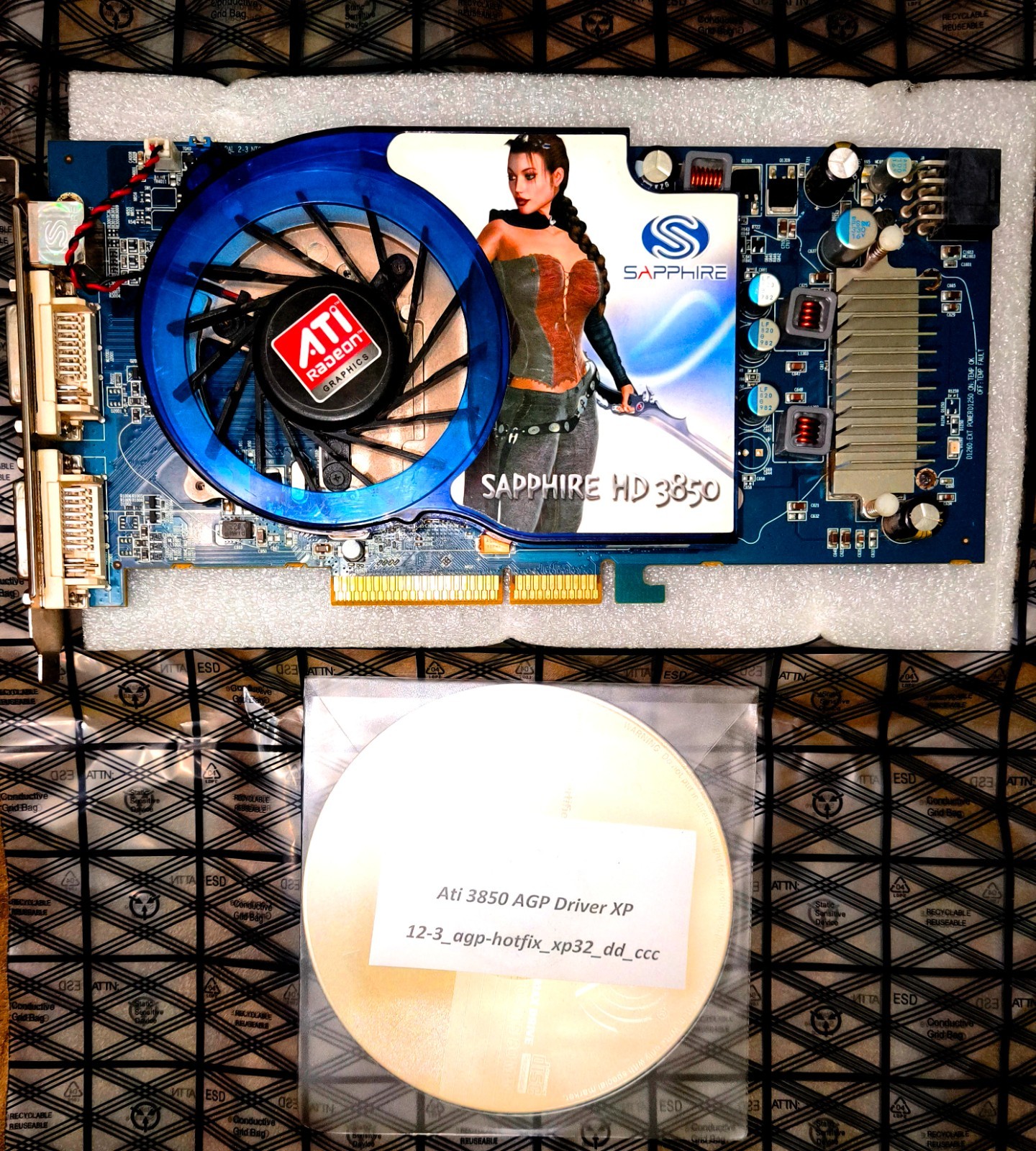 Sapphire ATI Radeon HD 3850 AGP 512MB GDDR3 256-bit Retro GPU