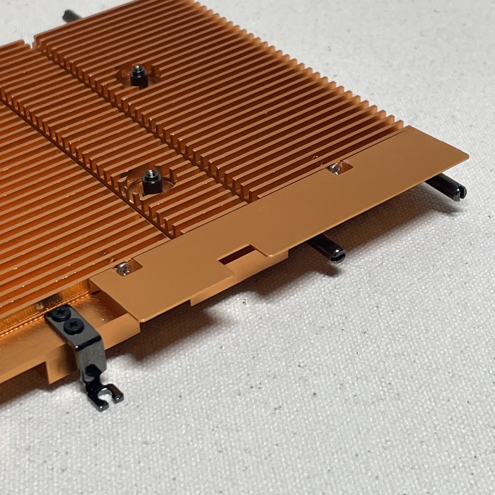 EVGA 3090 KingPin Hybrid Rear VRM Copper Heatsink And Fan Mount With Bottom Fin