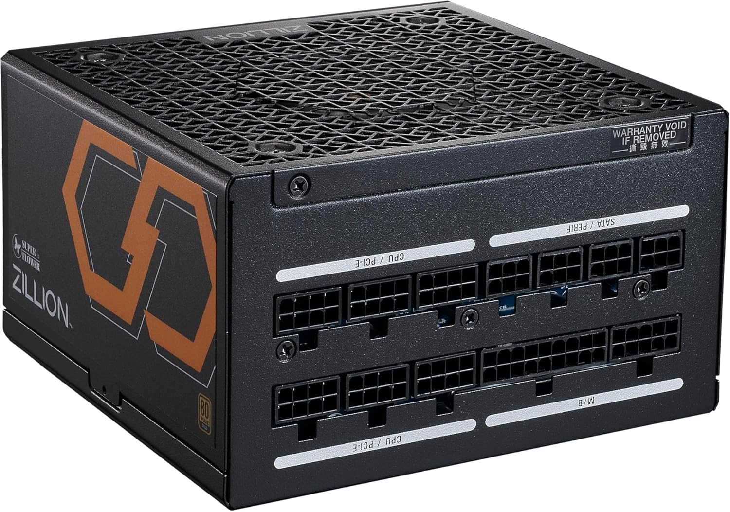 Zillion FG 1050W 80+ Gold, Full Modular, ATX 3.1 / Pcie 5.0, W/12V-2X6 Cable (2X