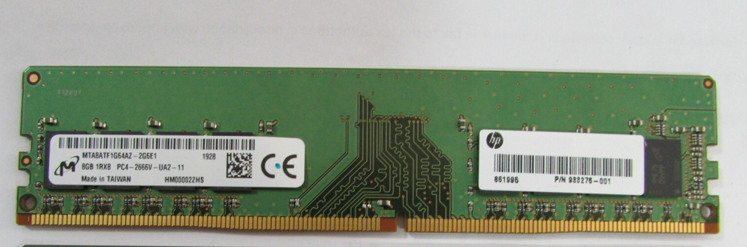 Micron 8GB (1x8GB) PC4-21300 DDR4-2666V DDR4 Memory RAM MTA8ATF1G64AZ-2G6E1