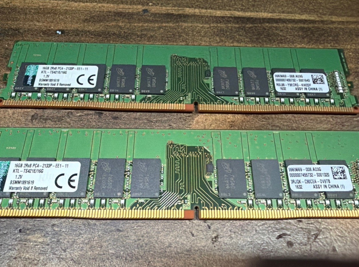 Kingston 32GB (16GBx2) PC4-2133P DIMM