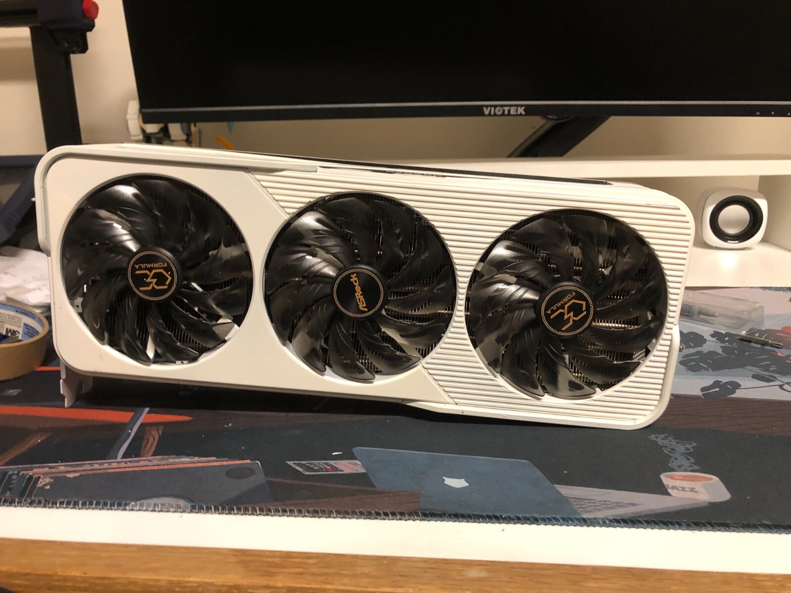 White AMD Radeon RX 6900 XT 16GB GDDR6 ASRock Formula Gaming Graphics Card Used