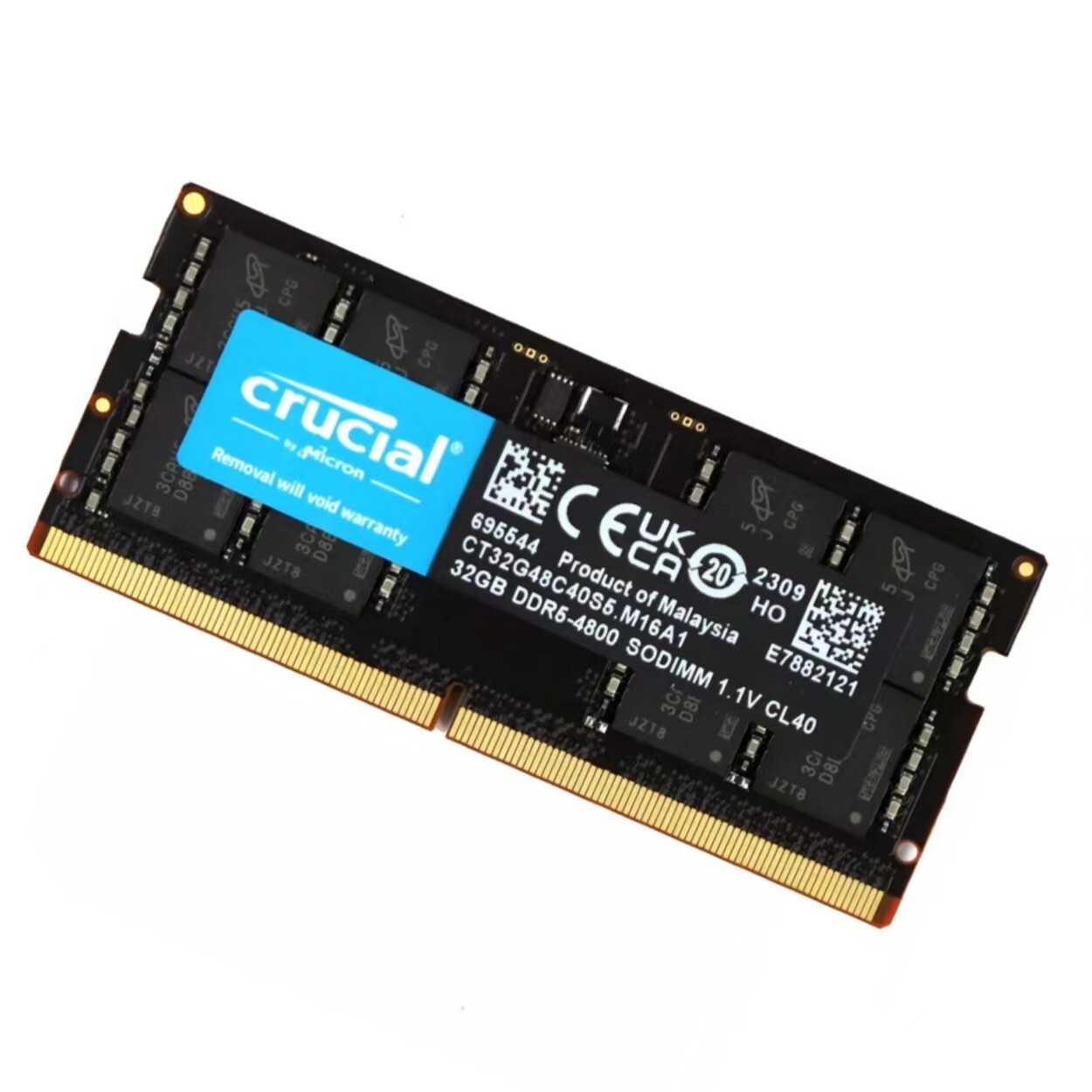 New Crucial 128GB (4X32GB) DDR5 4800MHz PC5-38400 SODIMM Memory Ram CT32G48C40S5