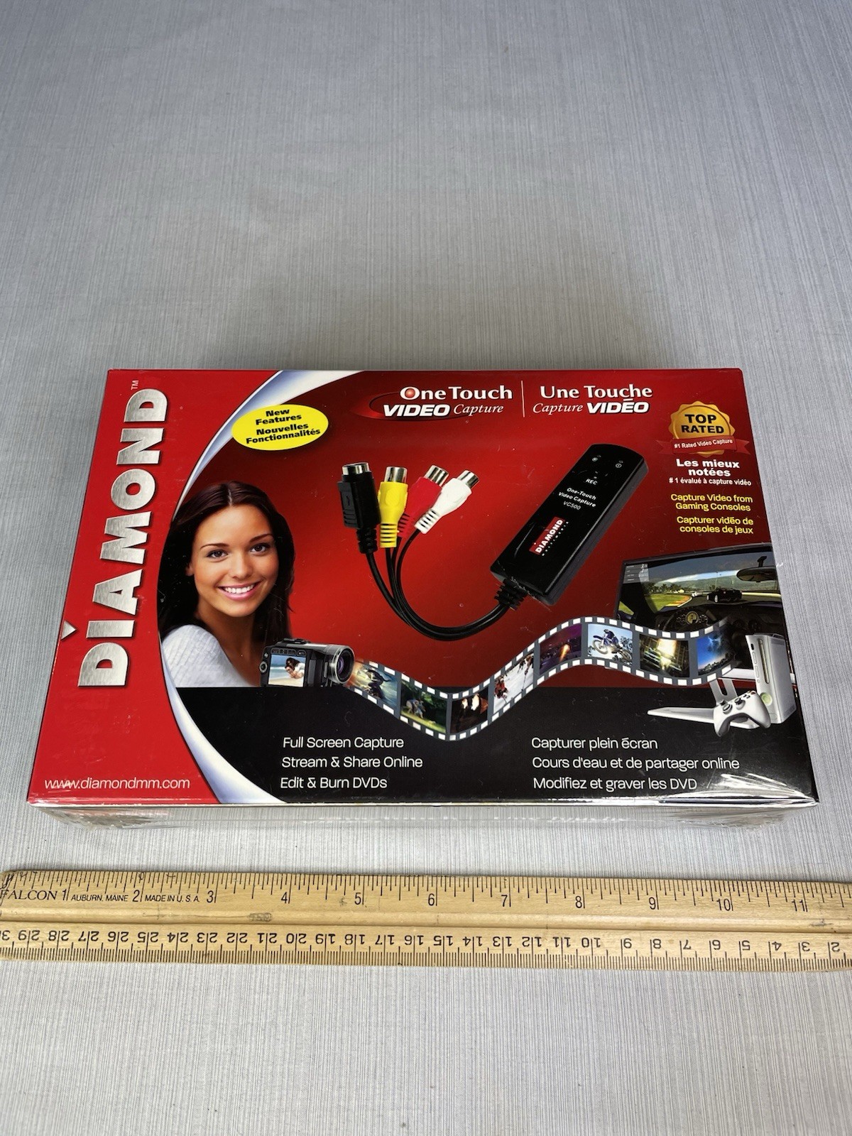 Diamond Multimedia VC500 USB2.0 One Touch VHS to DVD Video Capture *NEW, SEALED*