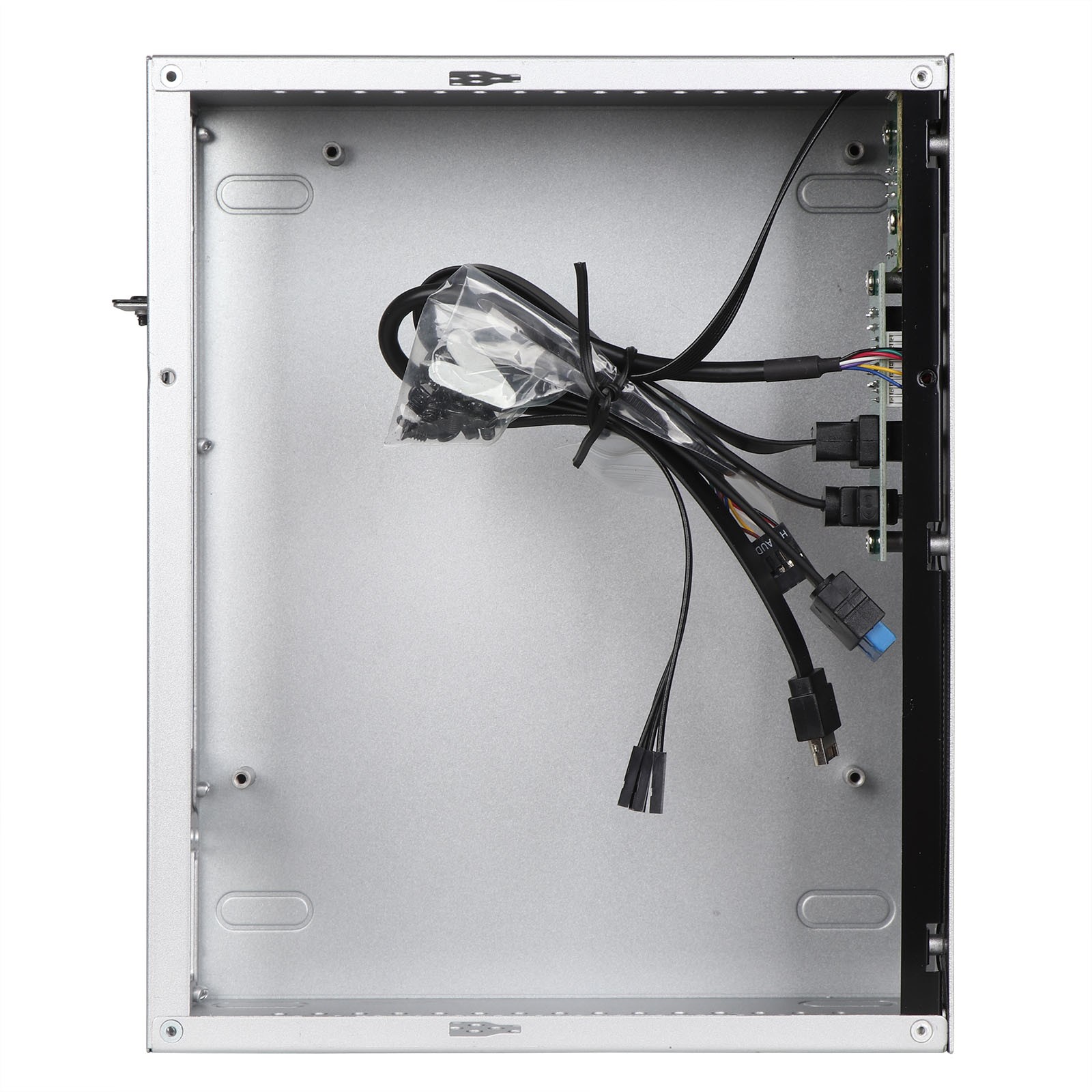 Mini ITX PC Case with 300W Small 1U PUS, Small Form Factor Case, USB 3.0, Type-C