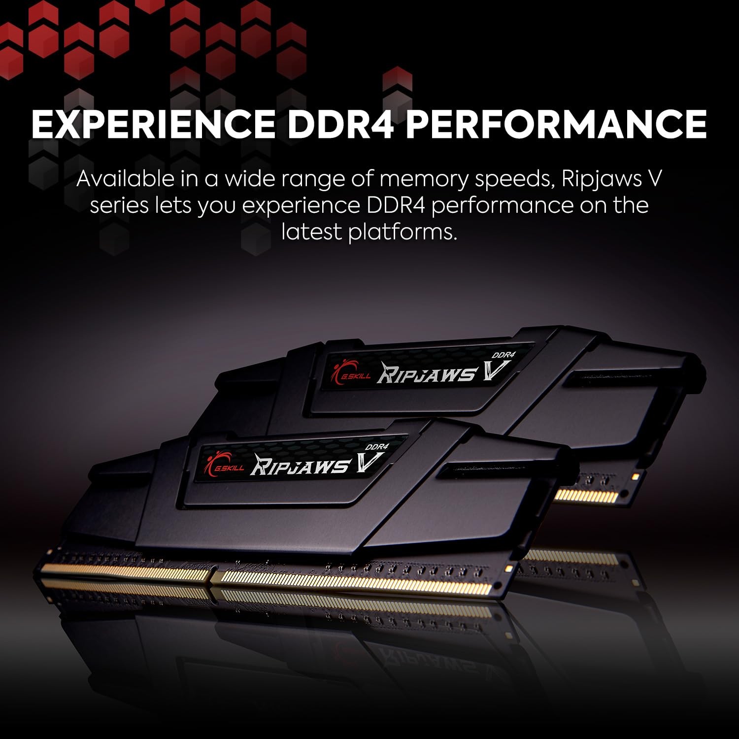 RipjawsV Series DDR4 RAM (XMP) 16GB (2x8GB) 3200MT/s CL16-18-18-38 1.35V Inte…