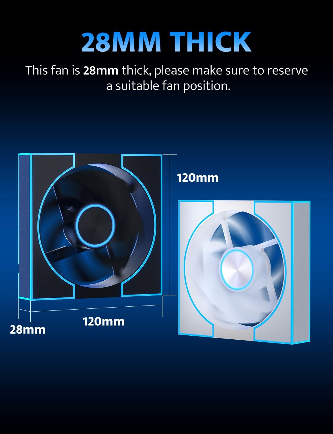 3-Pack 120mm PC Case Fans, PWM ARGB Sync, Addressable RGB Cooling Fans for Co…