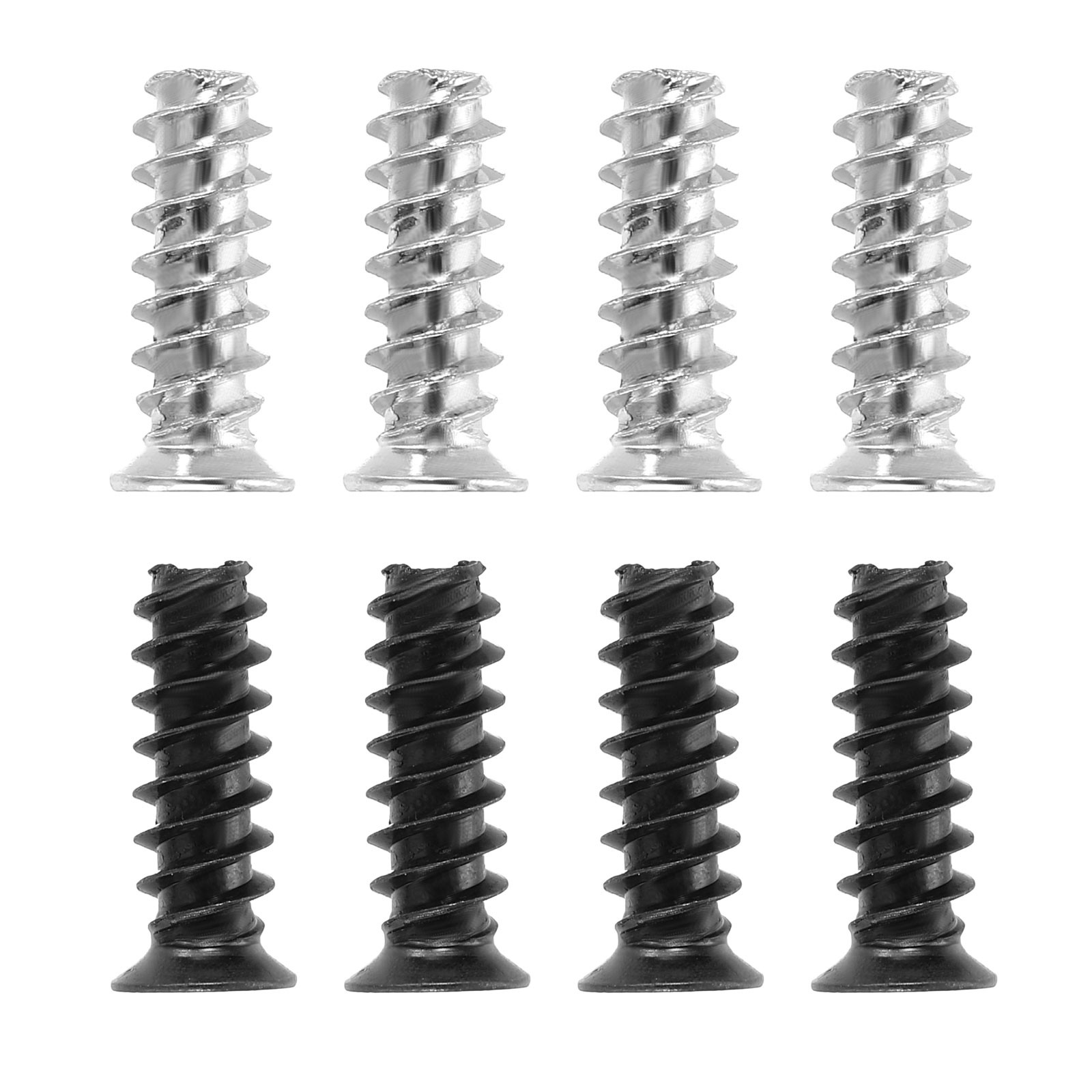 60Pcs M5 x 15mm Phillips Head Computer Case Fan Screws Kit, Silver/Black