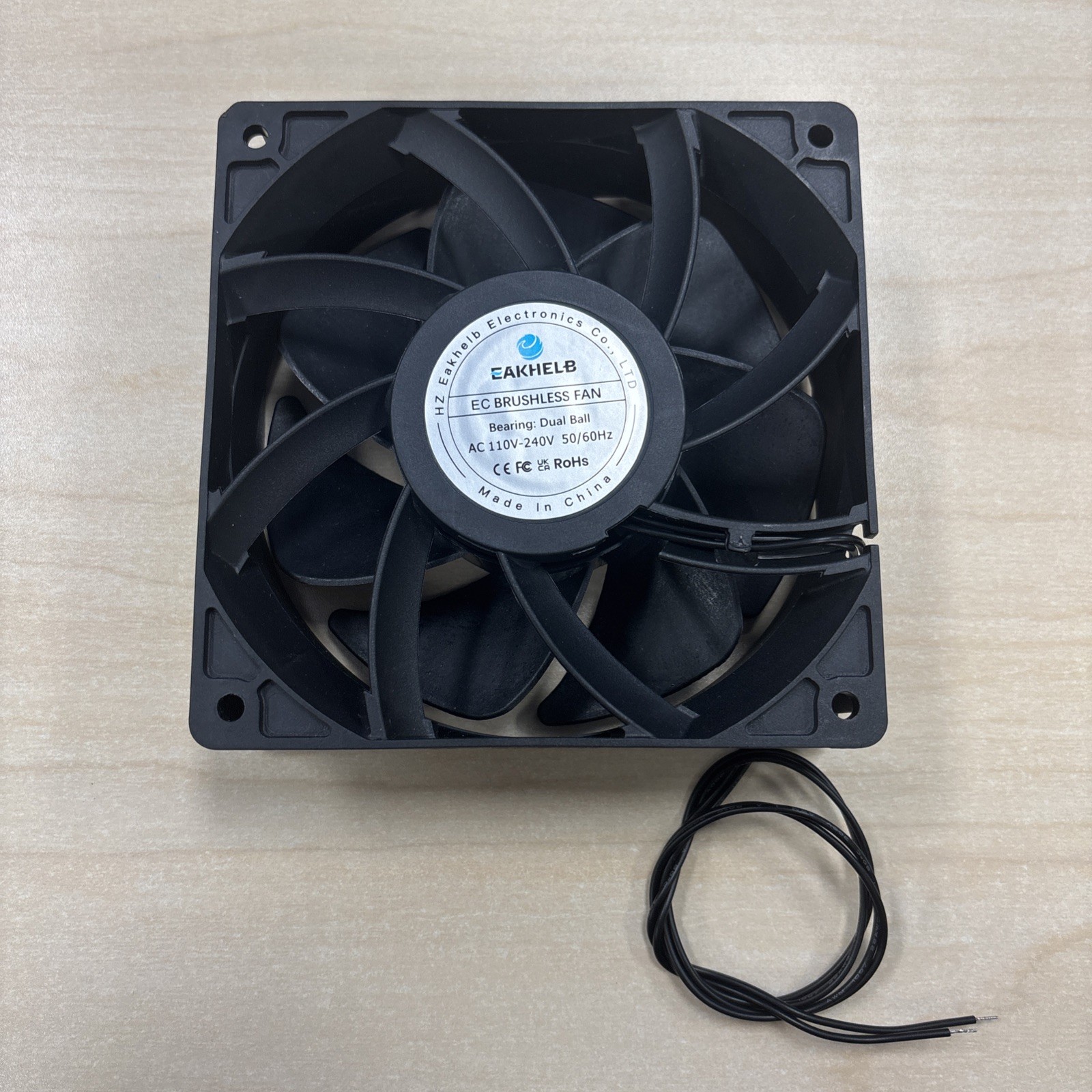 EC Brushless Fan Bearing: Dual Ball Ac 110-240v 50/60Hz