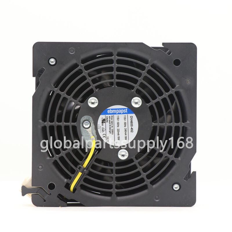 Ebmpapst Cabinet Fan DV4600-492 AC Fan 115V 18/19W 220/240mA Axial Cooling Fan