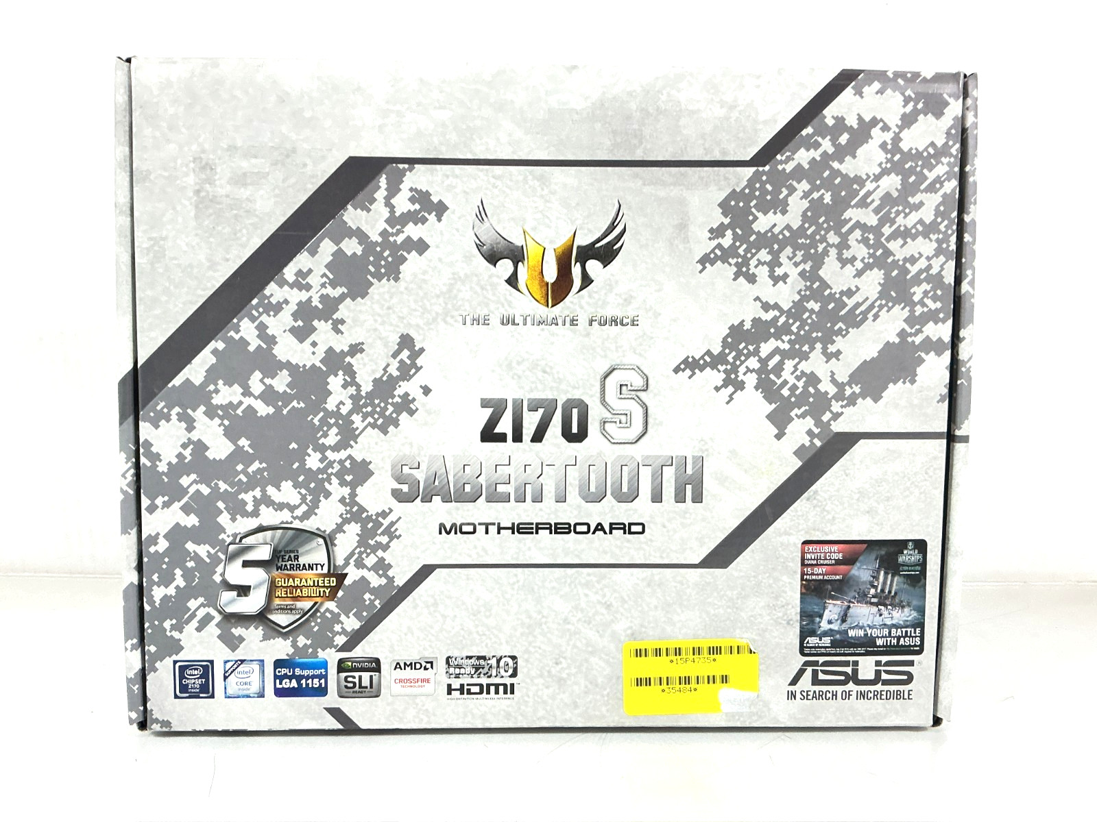 ASUS Sabertooth Z170 S ATX LGA 1151 DDR4 – SABERTOOTH Z170 S