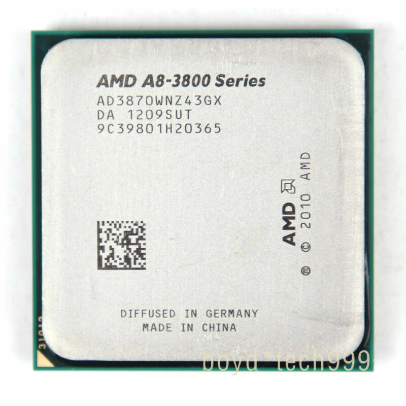 AMD A8-3870K CPU A8-Series Quad-Core 3.0 GHz 4M Socket FM1 Processor