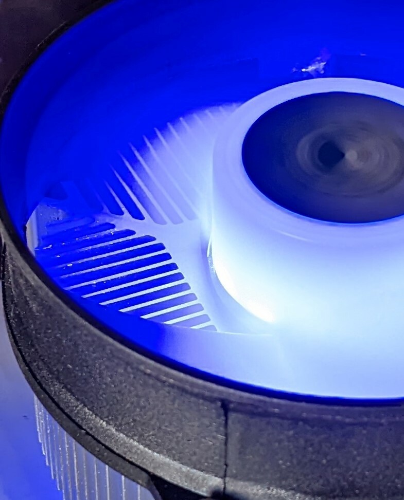 HIGH POWER® BlueAM4 AMD Ryzen 5/7/9 AM4 AM5 CPU Heatsink Cooler w/ Blue LED Fan