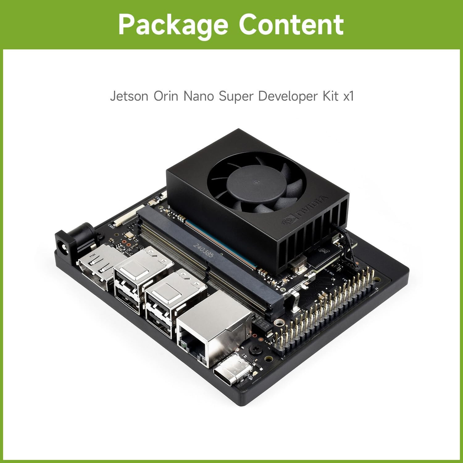 NVIDIA 1024-core Jetson Orin Nano Super Developer Kit 8GB – P3766 32 Tensor Core