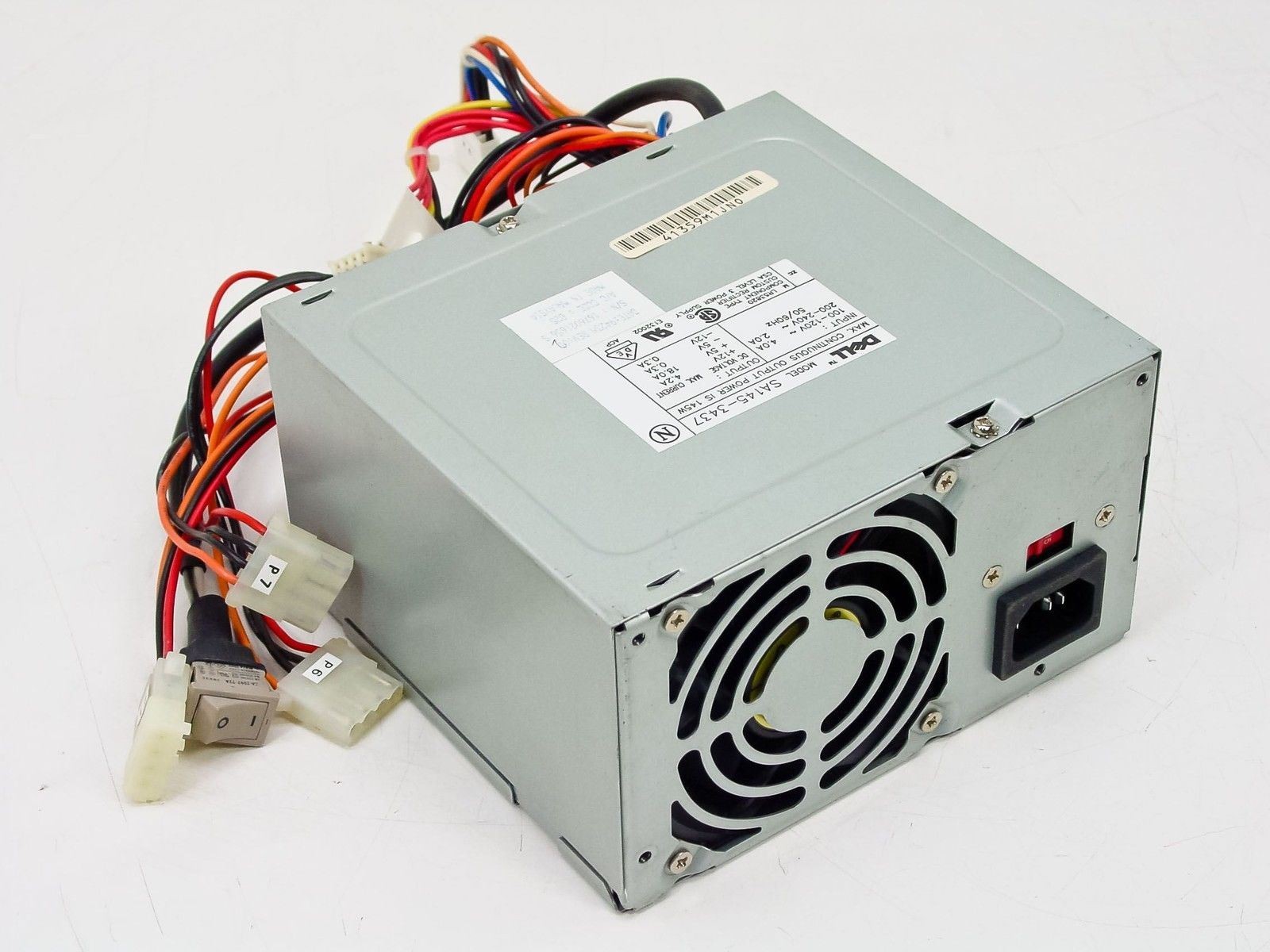 Dell SA145-3437 145W AT Desktop Power Supply 100-240V w/ Cable Power Switch