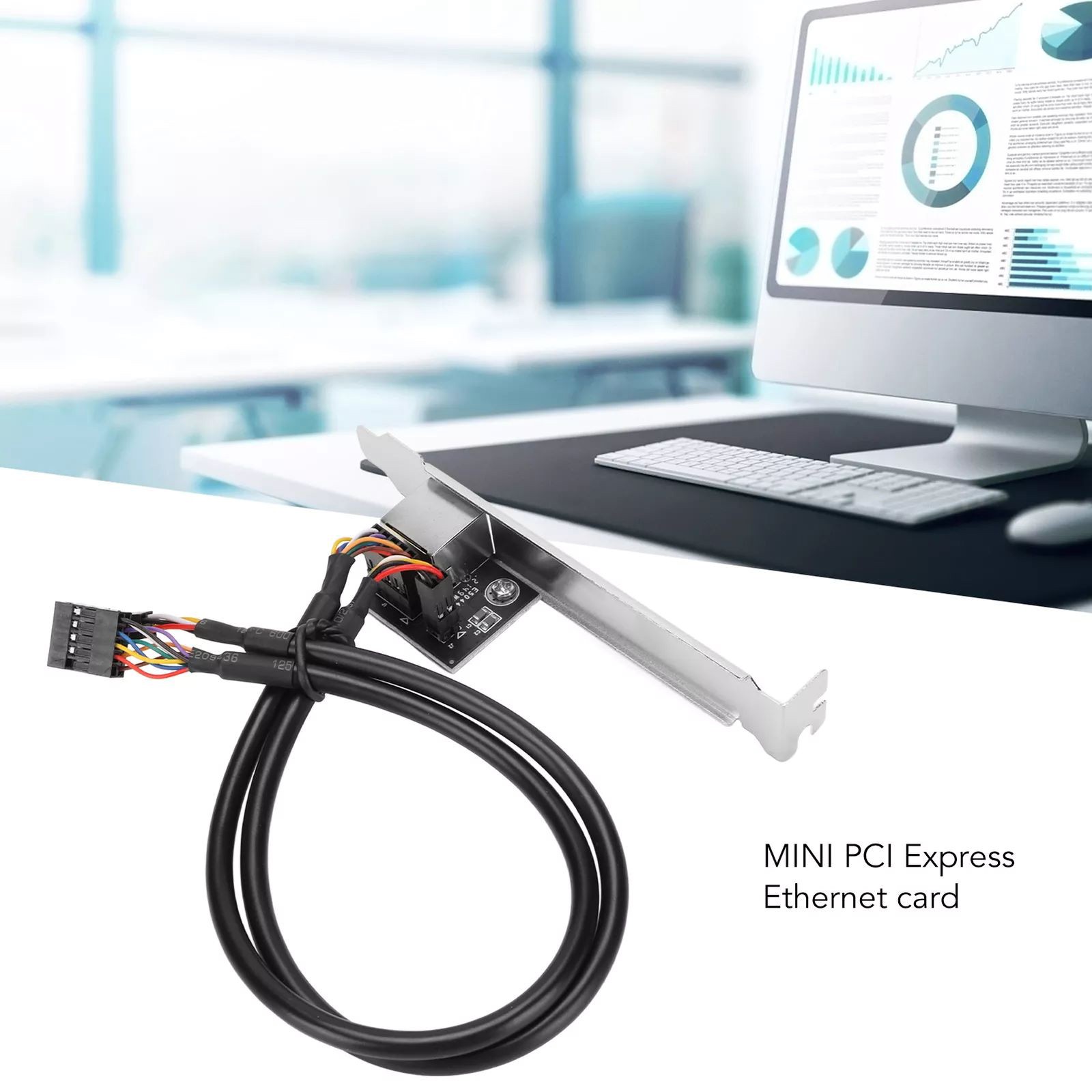 RTL8111H Mini PCI E Gigabit Ethernet Card 10Mbps 100Mbps 1000Mbps Free Drive