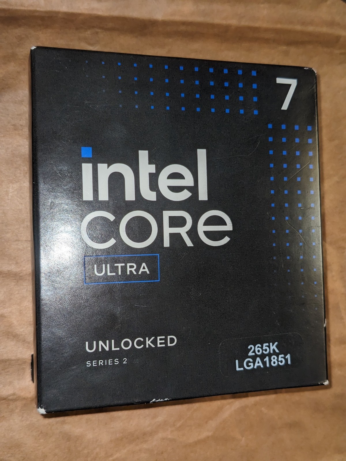 NEW Intel Core Ultra 7 265K 3.90GHz 20 Core Processor LGA 1851 SRQCW