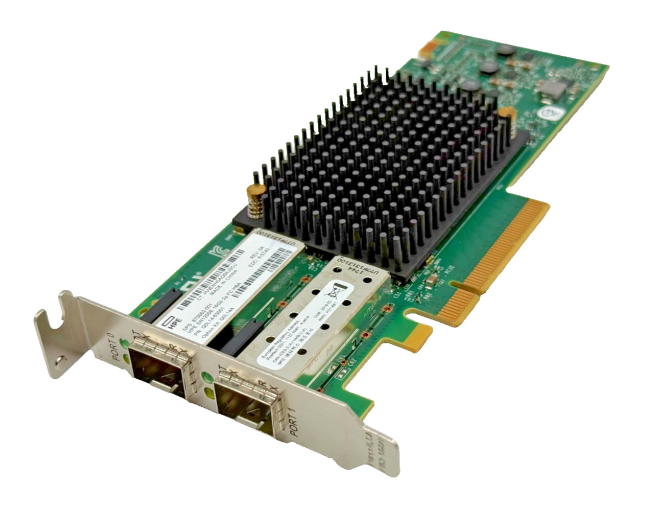 Q0L14A HP StoreFabric SN1200E 2-Ports 16Gb FC HBA 870002-001 W/ Short Bracket