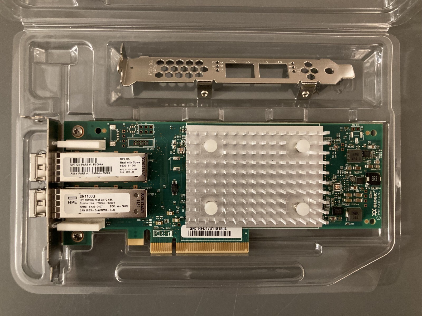 HPE QLE2692 SN1100Q 16GB Dual Port Fibre Channel HBA Network Adapter 853011-001