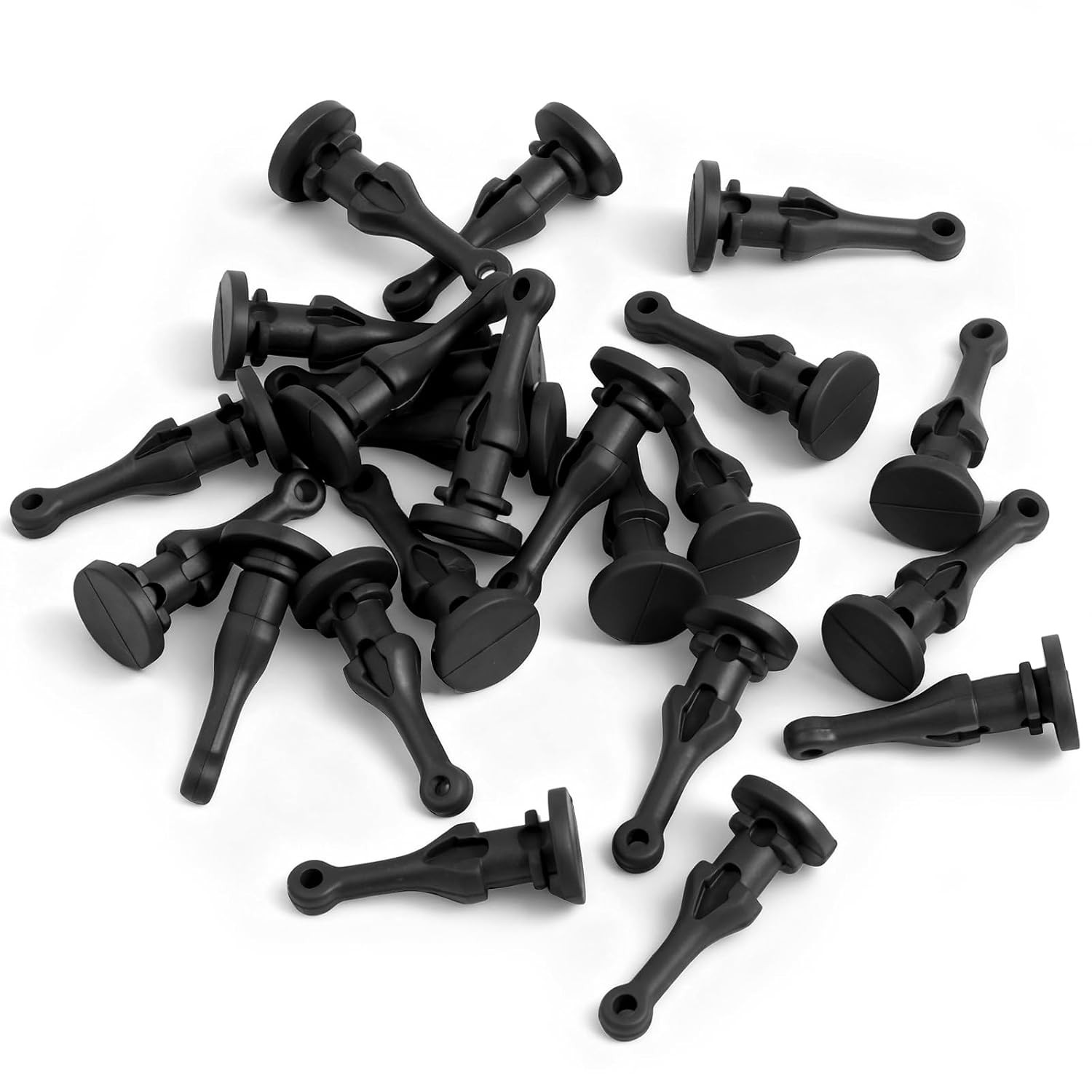 20 PCS Case Fan Mount Screws, Black Silicone Mounting Pin Rivet Reducing Noise