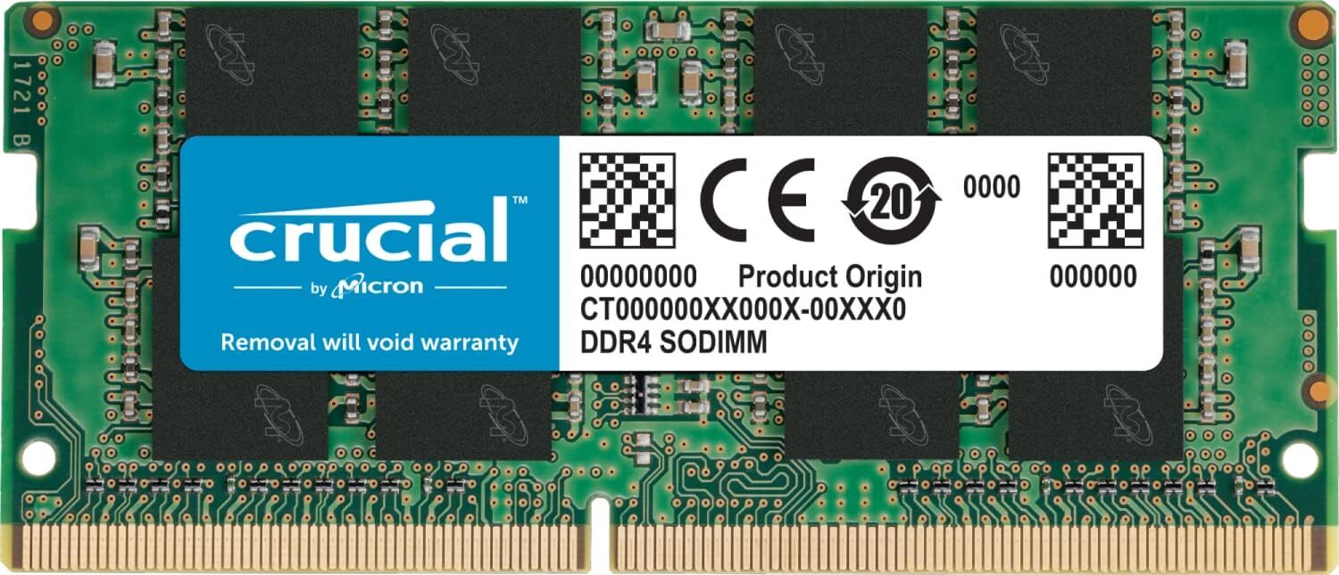 Crucial DDR4 16GB 3200 MHz PC4-25600 260-Pin SODIMM Notebook Memory RAM 1 x 16GB