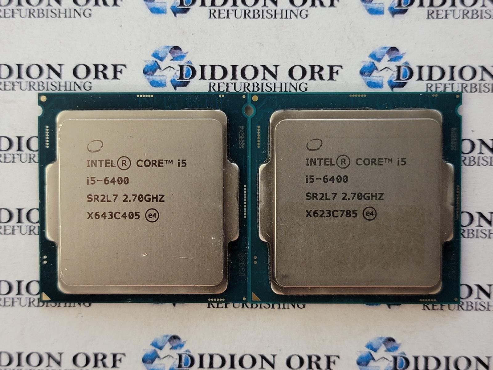 Lot of 2 INTEL Core i5-6400 SR2L7 2.70 GHz 6 MB SmartCache 65W Grade B SKU 13473