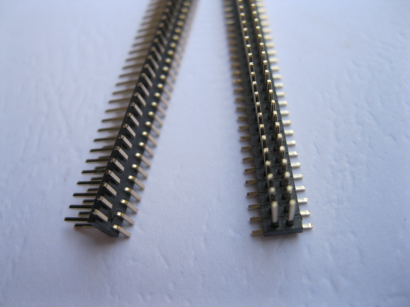 50 pcs SMD SMT 1.27mm 80pin Male Pin Header Double Row Strip Gold Plated New
